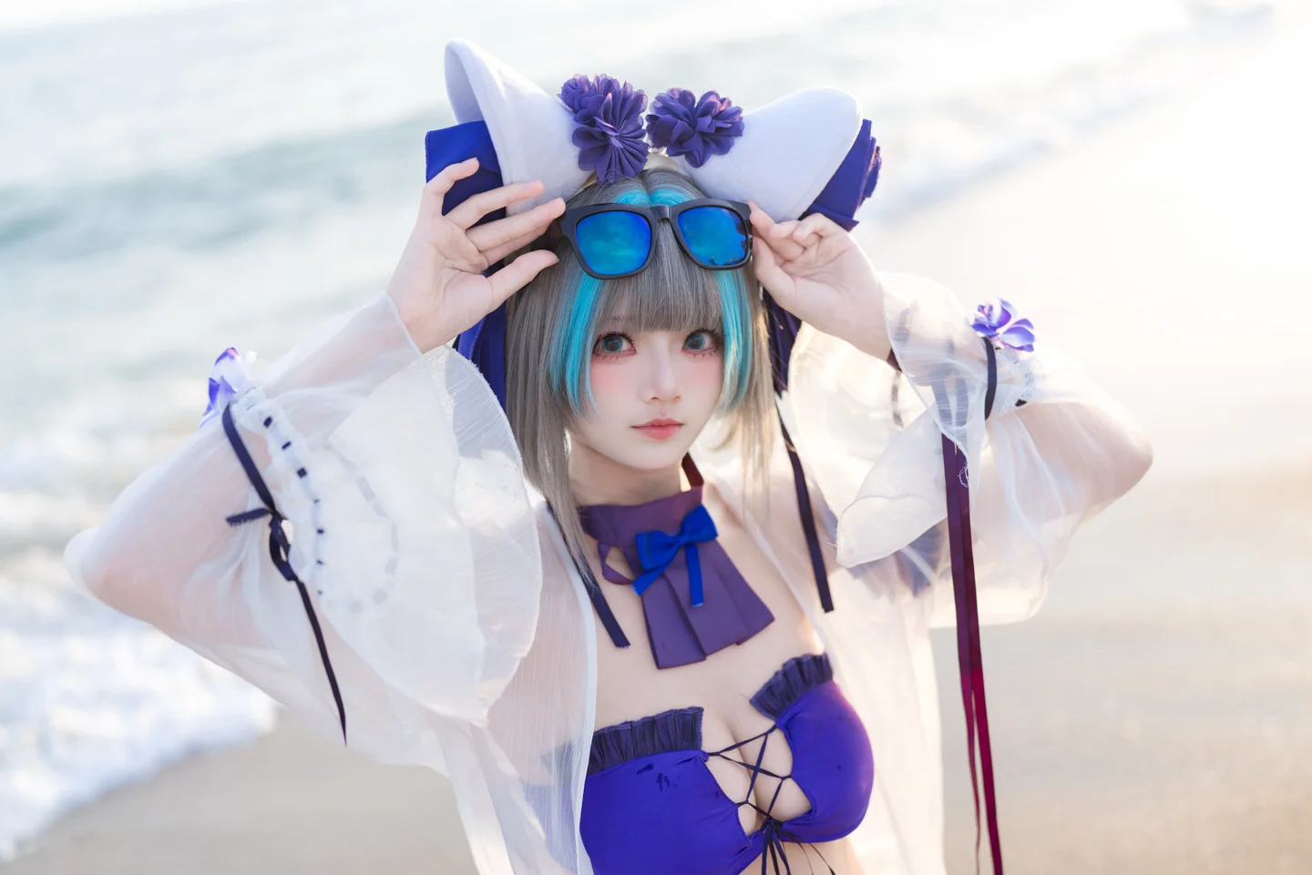 九柒喵 - No.039 碧蓝航线·柴郡泳装 [26P-194MB] tg@simisebaisi 【丝足阁】020.webp